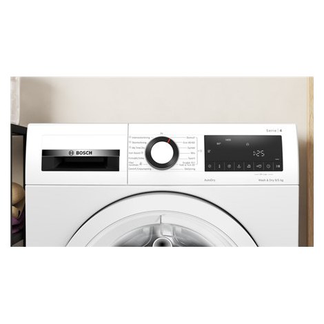 Bosch WNA144VLSN Washing Machine with Dryer, B/E, Front loading, Washing capacity 9 kg, Drying capacity 5 kg, 1400 RPM, White Bo - 5